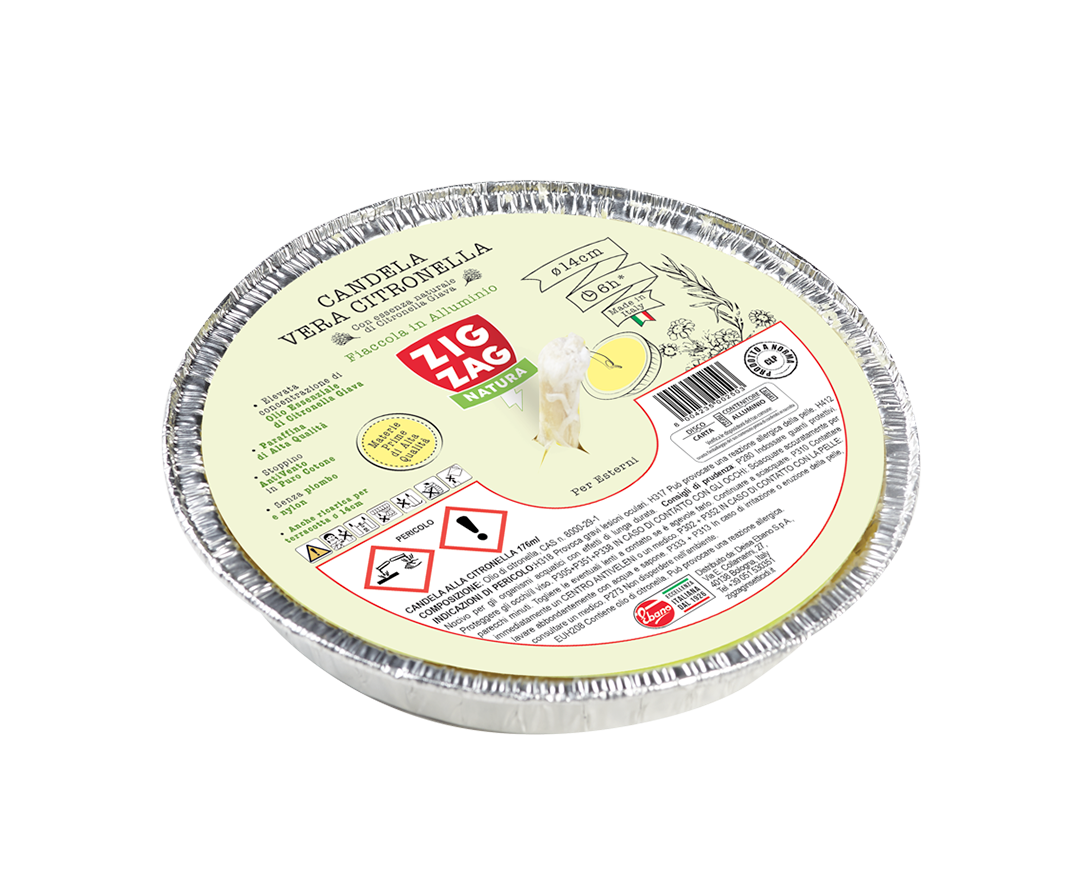 FIACCOLA IN ALLUMINIO PER ESTERNI D.14 - CITRONELLA
