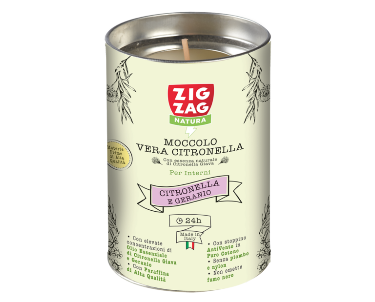 MOCCOLO PER INTERNI - CITRONELLA E GERANIO