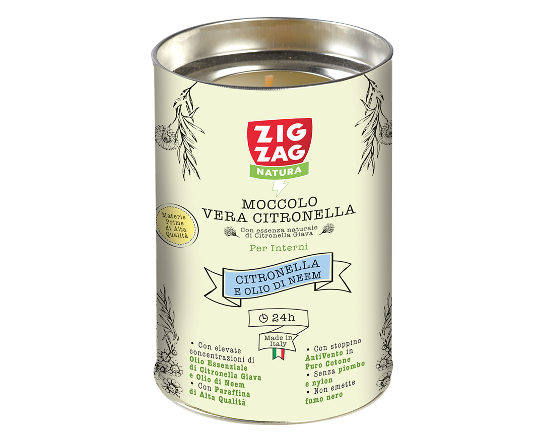MOCCOLO PER INTERNI - CITRONELLA E NEEM